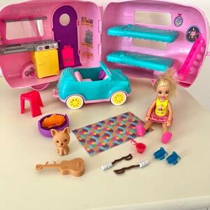 Chelsea Barbie Playsets (Camper/Skate/Carnival/Tiki Hut)